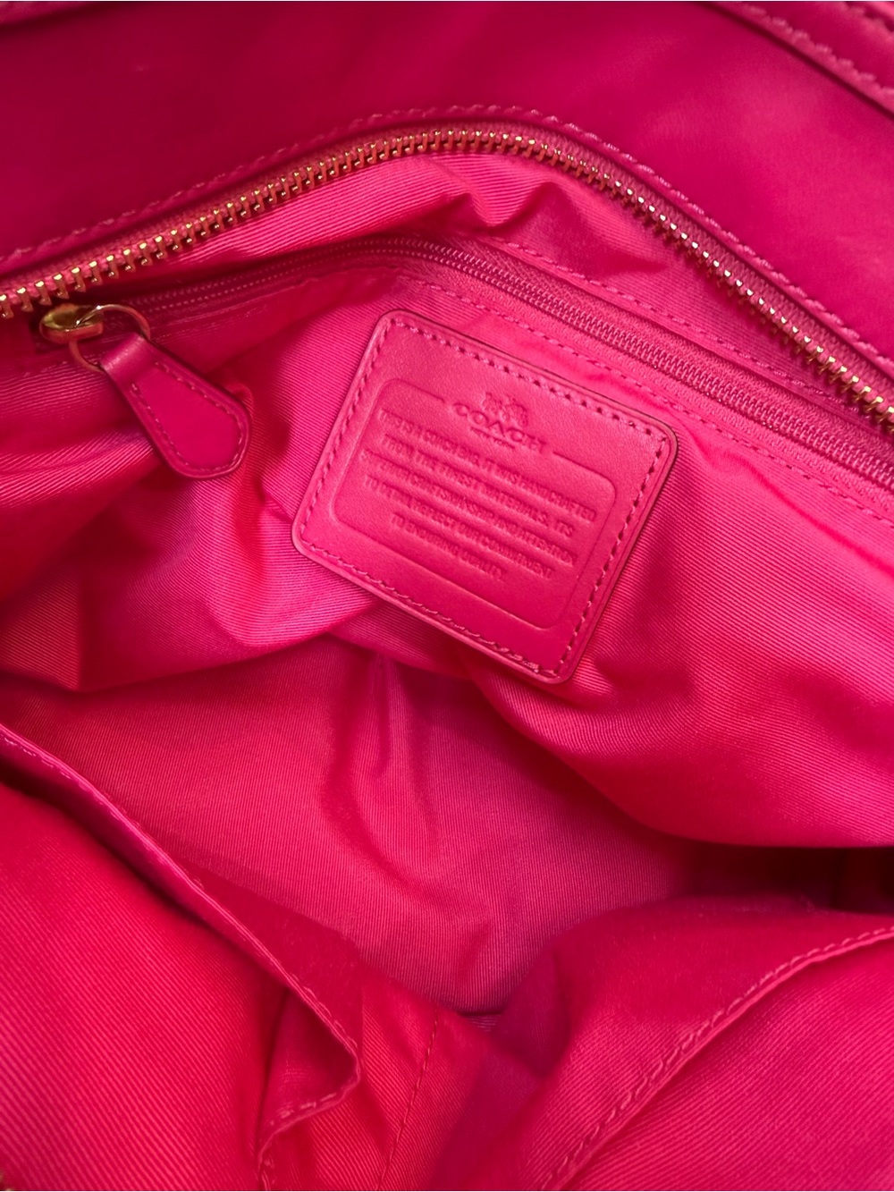 Coach Colette Carryall Pink Ruby Purse - Picture 2 of 5